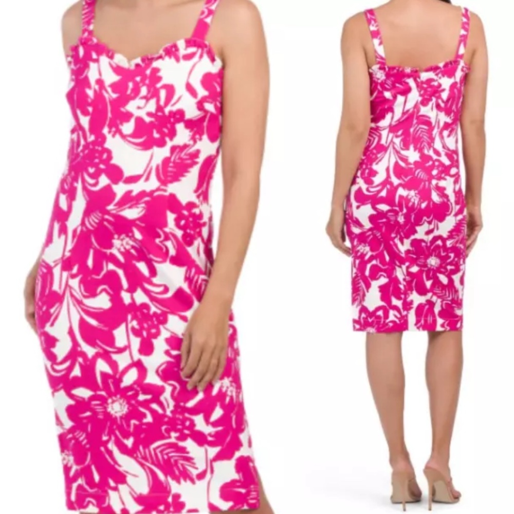 Trina Turk floral sheath dress. NWT. Retail 148